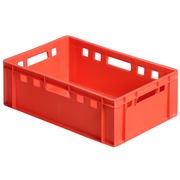 Caja Plástica Cárnica E2 Roja 40 x 60 x 20 cm 