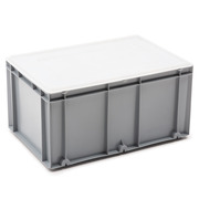 Alquiler Caja Plastica Norma Europa Gris Cerrada 40 x 60 x 30 cm 