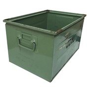 Caja Metálica Usada Verde 35,5 x 50 x 29,5 cm 