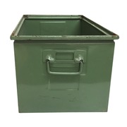 Caja Metálica Usada Verde 35,5 x 50 x 29,5 cm 