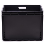 Caja Plástica Gris Eurobox  Lisa 40 x 60 x 45 cm Ref.SPK 6044