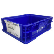 Caja Plástica Cerrada Usada Azul 37 x 30 x 18 cm