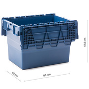 Caja de Plástico Integra Azul 40 x 60 x 41,6 cm Ref.SPKM 416