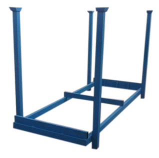 Contenedor porta tuberías y piezas largas 