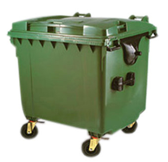 Para tu vecindario, el mejor contenedor de basura de 4 ruedas